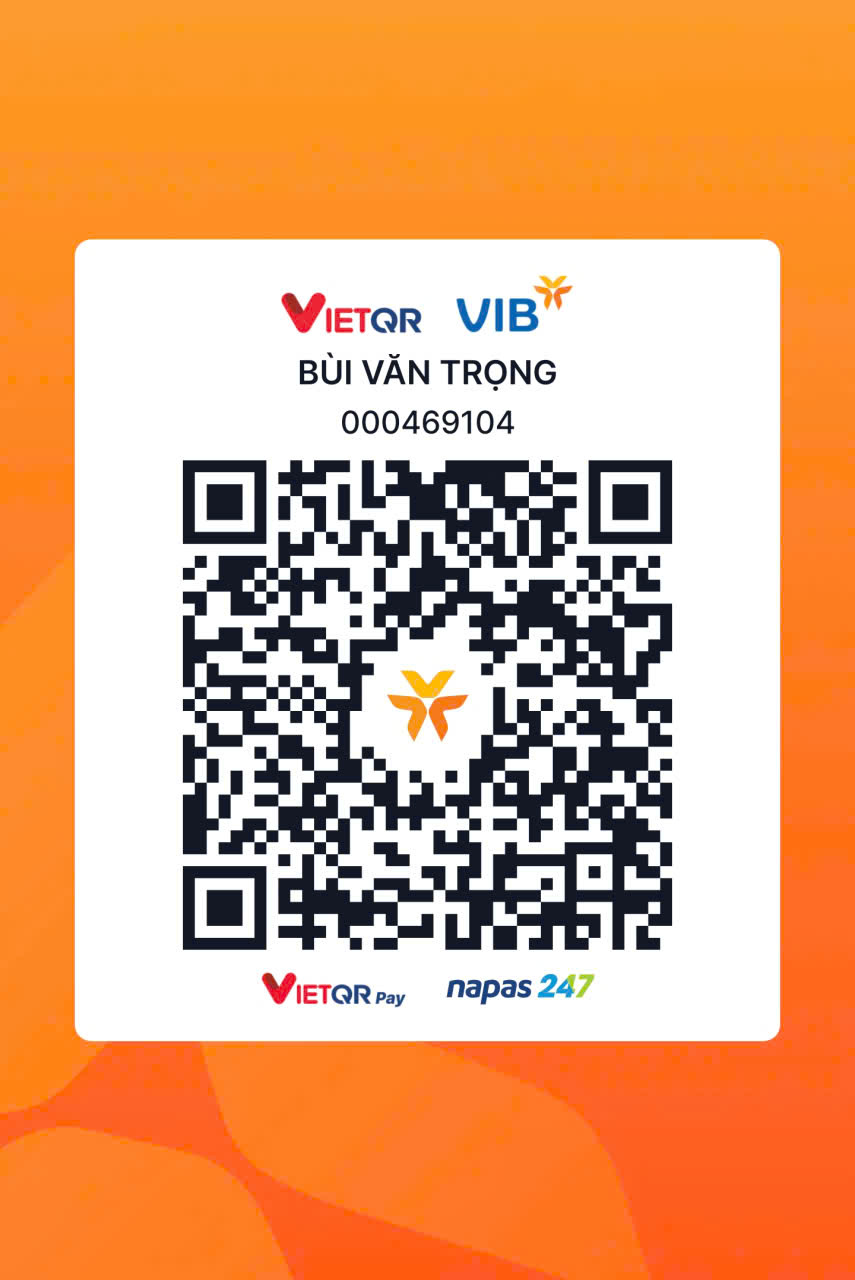 Mã QR chuyển khoản VIB - Bùi Văn Trọng